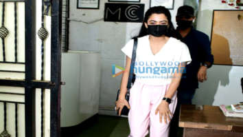 Photos: Rashmika Mandanna snapped at Mukesh Chabbra’s office in Versova