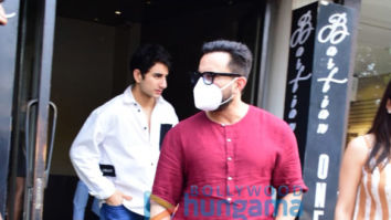 Photos: Saif Ali Khan, Sara Ali Khan and Ibrahim Ali Khan spotted at Bastian in Bandra