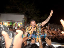 Photos: Sanjay Dutt greets fans at Gaiety Galaxy after KGF – Chapter 2 release