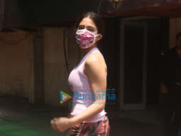 Photos: Sara Ali Khan spotted outside a gym in Santacruz