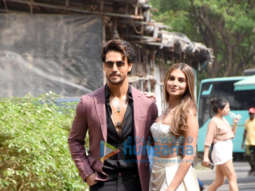 Photos: Tiger Shroff, Tara Sutaria and Nawazuddin Siddiqui snapped on the sets of The Kapil Sharma Show promoting their film Heropanti 2