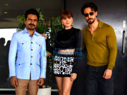 Photos: Tiger Shroff, Tara Sutaria, and Nawazuddin Siddiqui snapped promoting Heropanti 2 at Nadiadwala Entertainment’s office in Andheri