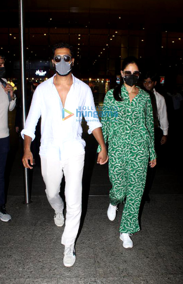 Photos: Vicky Kaushal and Katrina Kaif snapped at the airport