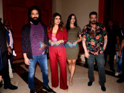 Photos: Yash, Srinidhi Shetty, Sanjay Dutt and Raveena Tandon spotted during the promotions of K.G.F – Chapter 2 at JW Marriott in Mumbai