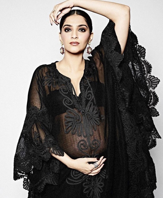 Pregnant Sonam Kapoor sets maternity fashion goals in black kaftan worth Rs. 38,117