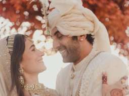 Ranbir Kapoor-Alia Bhatt Wedding: Bride wore hand dyed ivory organza embroidered saree; groom donned embroidered silk sherwani with uncut diamonds by Sabyasachi Mukherjee