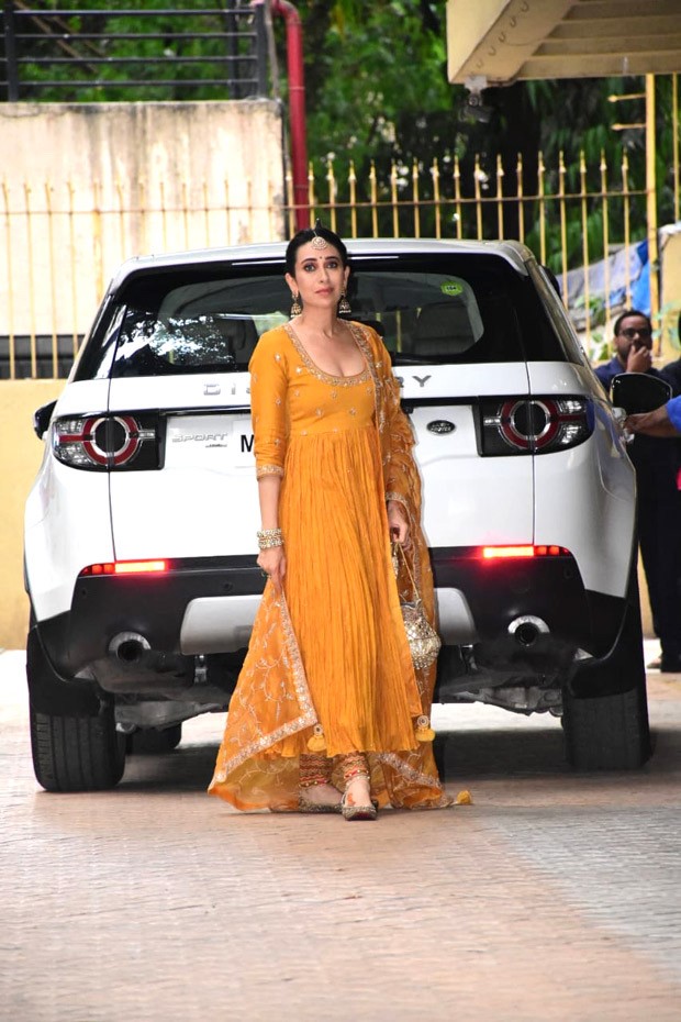 Ranbir Kapoor-Alia Bhatt Wedding: Karisma Kapoor looks resplendent in a mustard anarkali worth Rs. 65,000 by Punit Balan at mehendi ceremony Ranbir Kapoor-Alia Bhatt Wedding: Karisma Kapoor looks resplendent in a mustard anarkali worth Rs. 65,000 by Punit Balan at mehendi ceremony