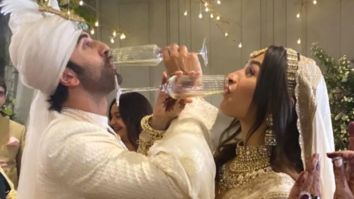 Ranbir Kapoor-Alia Bhatt Wedding: Newlyweds kiss during varmala; drink champagne and cut cake to celebrate their new beginnings