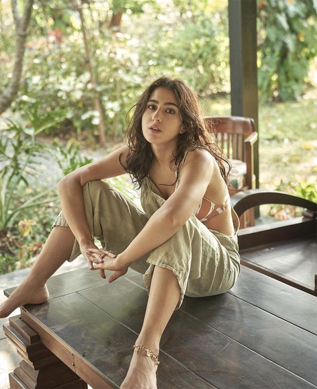 Sara Ali Khan portrays various ‘moods of Mowgli’ in sap green dungaree and ochre bralette