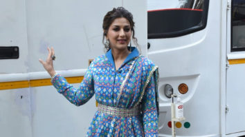Spotted: Sonali Bendre and Jay Bhanushali at filmstan studio for shoot