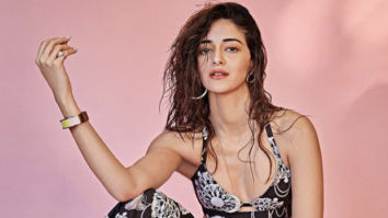Take style cues from Ananya Panday on comfort clothing in floral black and white bralette and pants