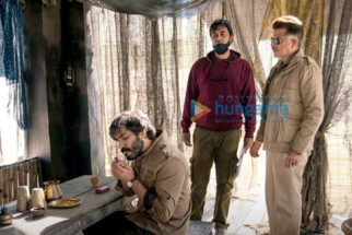 On the set of the movie Thar