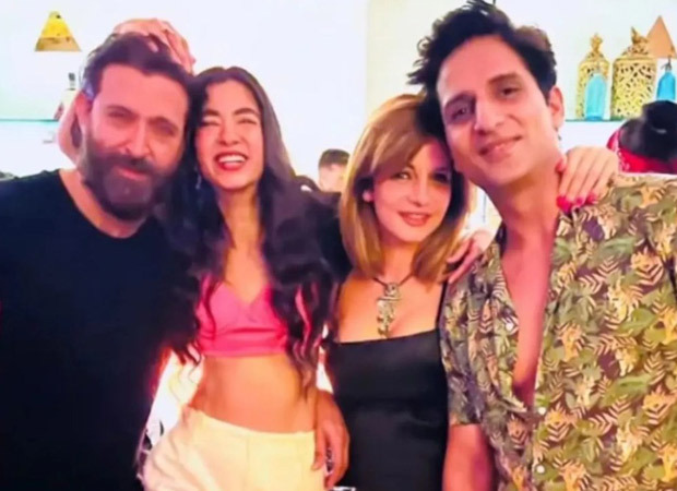 Netizens are surprised and confused as Hrithik Roshan, Saba Azad, Sussanne Khan, and Arslan Goni party together; says, “feeling dizzy watching this”