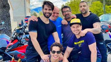 Shahid Kapoor, Ishaan Khattar and Kunal Khemmu enjoy the sunshine on their Euro bike trip