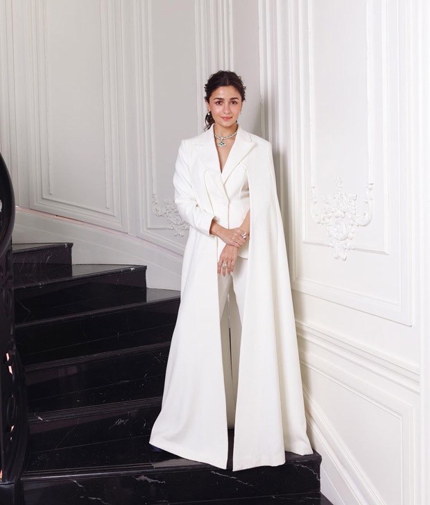 Alia Bhatt is a vision in white pantsuit with caped sleeves worth Rs. 1.15 lakh in Doha Alia Bhatt is a vision in white pantsuit with caped sleeves worth Rs. 1.15 lakh in Doha