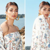 Cannes 2022: Pooja Hegde is epitome of grace and panache in floral printed jacquard strapless dress and long cape worth over Rs. 2 lakh