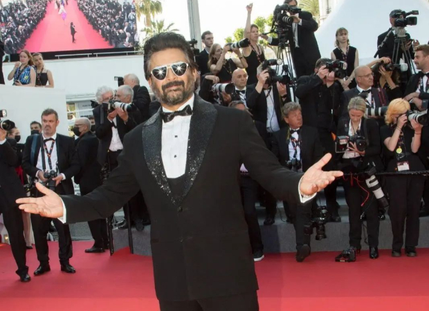 Cannes 2022: R Madhavan dons all-black suit by Manish Malhotra for the red carpet as he promotes Rocketry: The Nambi Effect