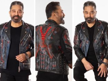 For Vikram trailer and audio launch, Kamal Haasan looked suave and stylish in a custom-made black leather jacket with themes from the film For Vikram trailer and audio launch, Kamal Haasan looked suave and stylish in a custom-made black leather jacket with themes from the film