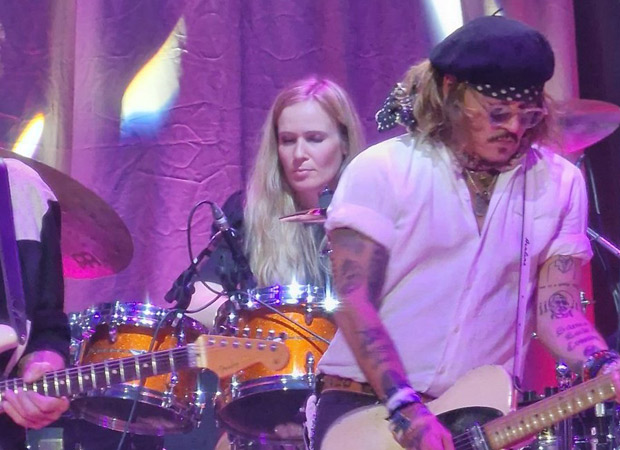 Johnny Depp hits the stage to give surprise performance at Jeff Beck concert in England