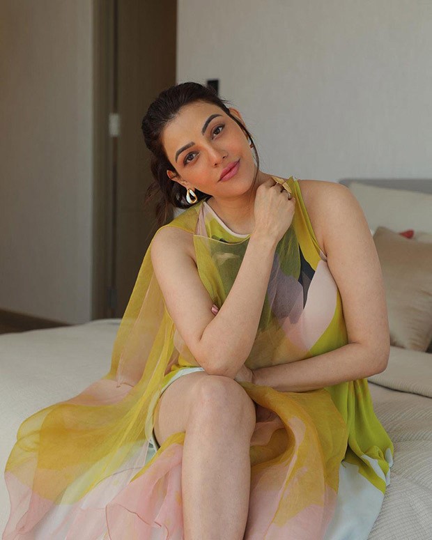 Kajal Aggarwal aces summer fashion in yellow thigh-high slit maxi dress