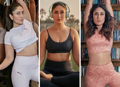Kareena Kapoor Xnxn Video - Kareena Kapoor Khan dons monochrome athleisure in latest yoga photos :  Bollywood News - Bollywood Hungama