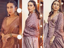 Karisma Kapoor sets ethnic style goals in mauve salwar suit for Eid celebration