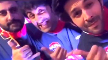 Kartik Aaryan makes Abhishek Bachchan and Ranbir Kapoor dance on Bhool Bhulaiyaa 2’s signature step after football match