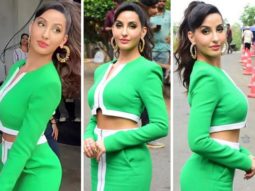 Nora Fatehi is setting new fashion trends in a green co-ord set worth Rs.78,000 for Dance Deewane Juniors