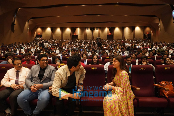 photos adivi sesh and saiee manjrekar snapped at major song saathiya launch at a college in pune 2