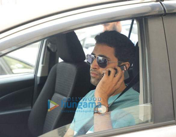 photos adivi sesh spotted at the delhi airport for the special preview of the trailer of major 1