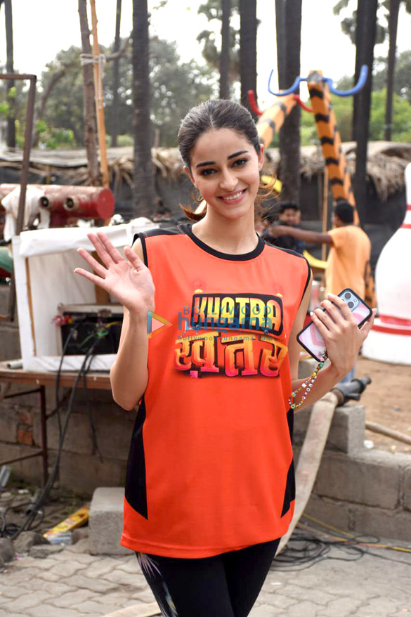 photos ananya panday bharti singh and pratik sehajpal spotted on the sets of the khatra khatra show 4