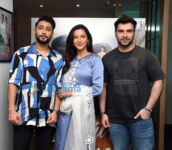 photos gauahar khan and zaid darbar snapped during the promotions of their music video khair kare 4