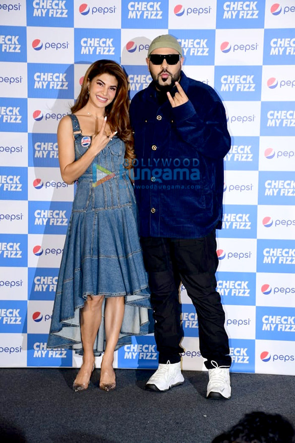 Photos: Jacqueline Fernandez and Badshah snapped at the Pepsi anthem song launch