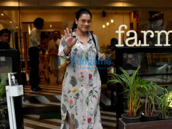 Photos: Kajol snapped at Farmers' Cafe in Bandra