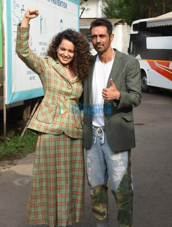 photos kangana ranaut and arjun rampal snapped while promoting their film dhaakad 1 2