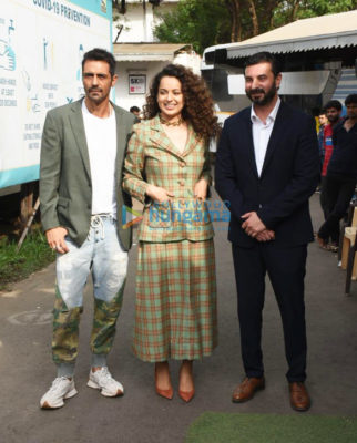 Photos: Kangana Ranaut and Arjun Rampal snapped while promoting their film Dhaakad