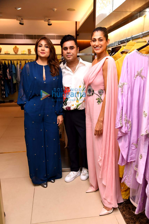 photos kubbra sait urvashi dholakia and others snapped at the unveiling of designer rajat tangris new collection at aza 8