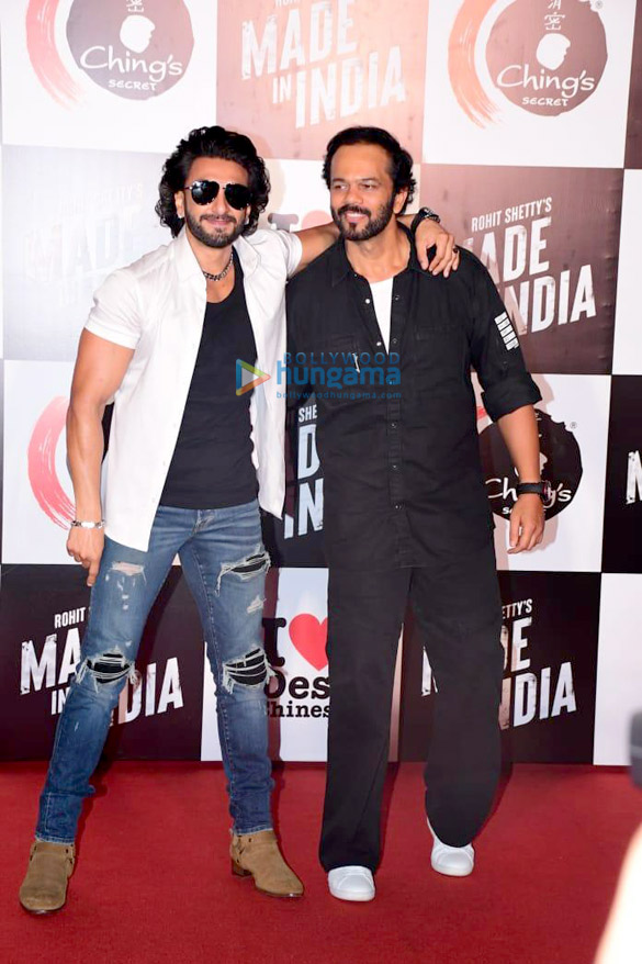 photos ranveer singh and rohit shetty snapped at chings secret made in india launch3 6