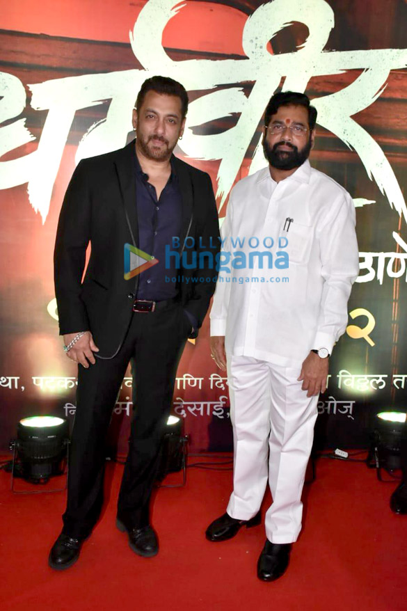 photos salman khan uddhav thackeray aditya thackeray and others snapped promoting the marathi film dharmaveer 7