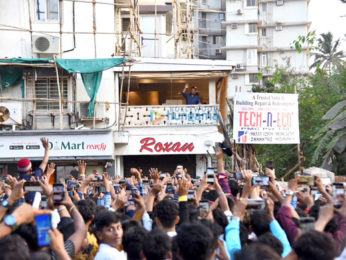 Photos: Salman Khan waves to fans outside his residence to wish them for Eid