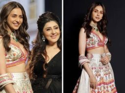 Rakul Preet Singh rules the ramp at Bombay Times Fashion Week 2022 in white floral lehenga by Archana Kochchar