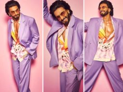Ranveer Singh is perfection in purple suit, pink shoes and tinted diamond sunglasses for Jayeshbhai Jordaar promotions