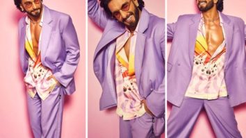 Ranveer Singh is perfection in purple suit, pink shoes and tinted diamond sunglasses for Jayeshbhai Jordaar promotions