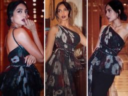 Sobhita Dhulipala looks alluring in off-shoulder ruffled top paired with black pants for Major promotions in Delhi