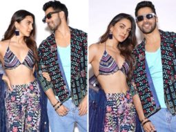 Varun Dhawan and Kiara Advani make a style statement in Delhi to promote JugJugg Jeeyo