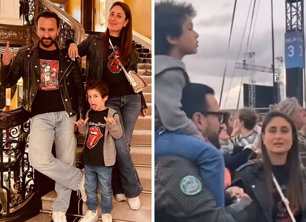 Saif Ali Khan sets ‘best dad’ goals as he carries son Taimur Ali Khan on his shoulder to attend the Rolling Stones concert with wife Kareena Kapoor Khan 