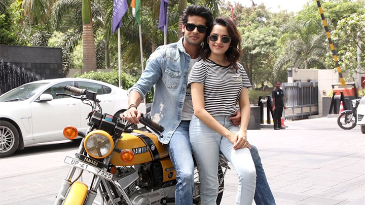 Abhimanyu Dassani and Shirley Setia snapped promoting their film Nikamma in Lucknow