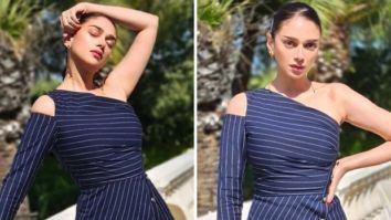 Aditi Rao Hydari is a style queen in stripe one shoulder top and asymmetrical skirt Cannes 2022