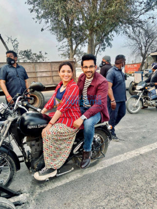 On the Sets of the movie Babli Bouncer