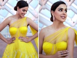 Genelia D’souza looks like sunshine in a bright yellow ballroom gown at IIFA 2022